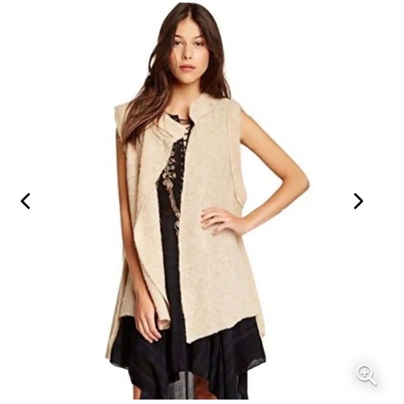Free People Stand And Deliver Wool Alpaca
Blend Cape Sweater Vest Size Medium - Picture 7 of 12